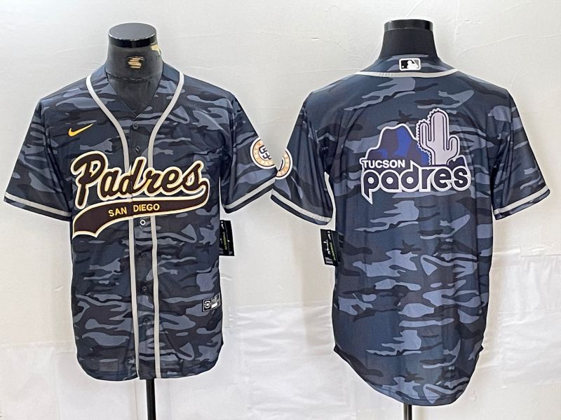 Men San Diego Padres Blank Camo Jointly 2024 Nike MLB Jersey style 8->->MLB Jersey